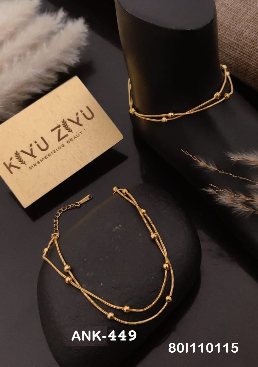 ANK-449 Anti-Tarnish Stainless Steel Anklets