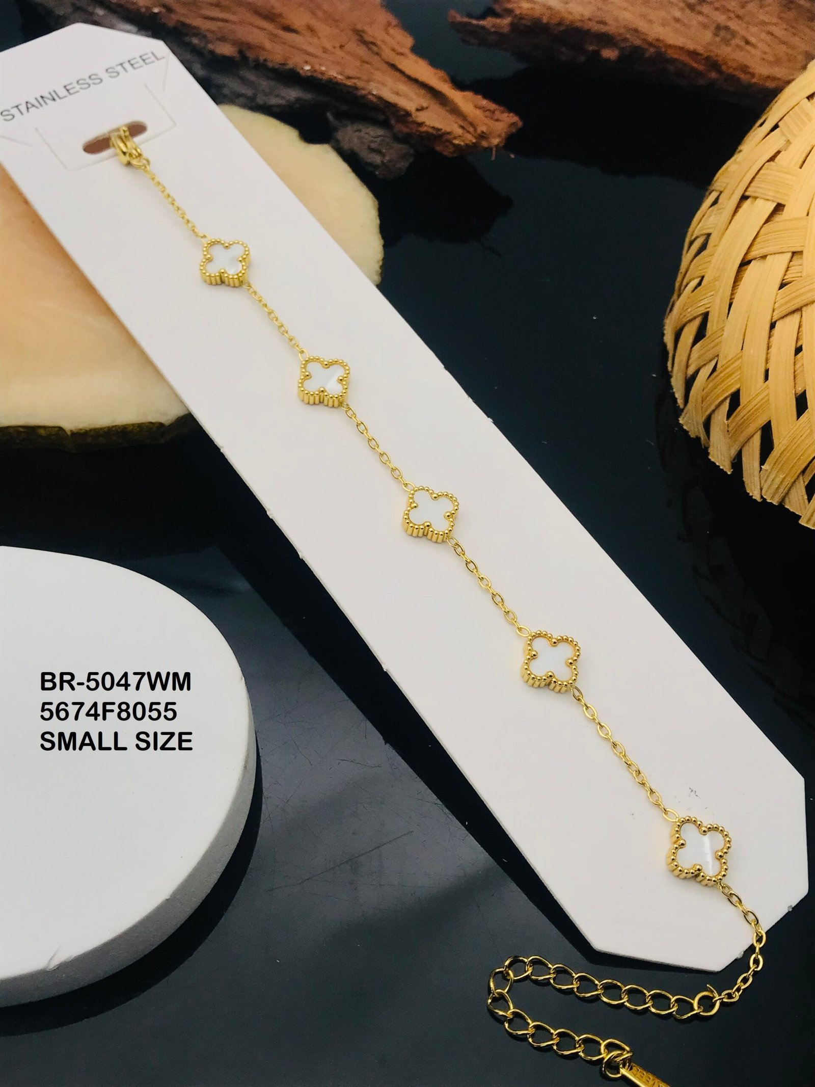 BR-5047WM Anti-Tarnish Stainless Steel Chain Bracelets