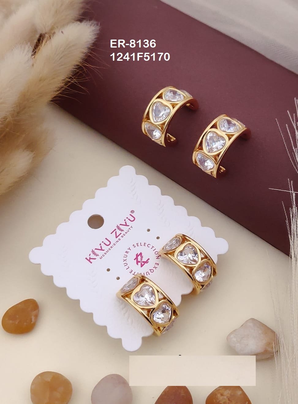 ER-8136 Anti-Tarnish Stainless Steel Earrings