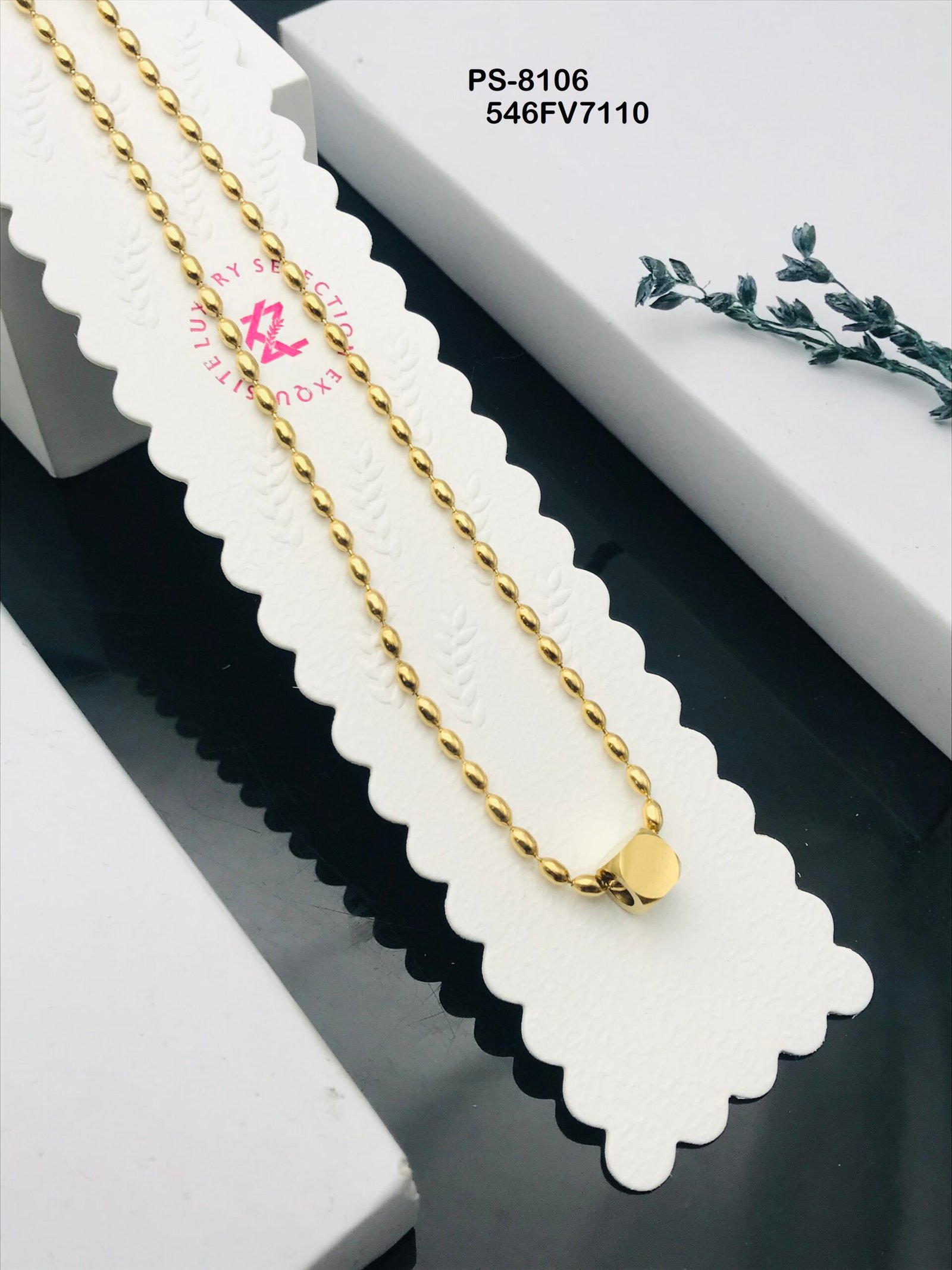 PS-8106 Anti-Tarnish Stainless Steel Necklace