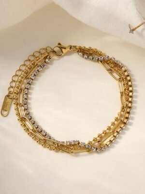 BR-5469 Anti-Tarnish Stainless Steel Chain Bracelets