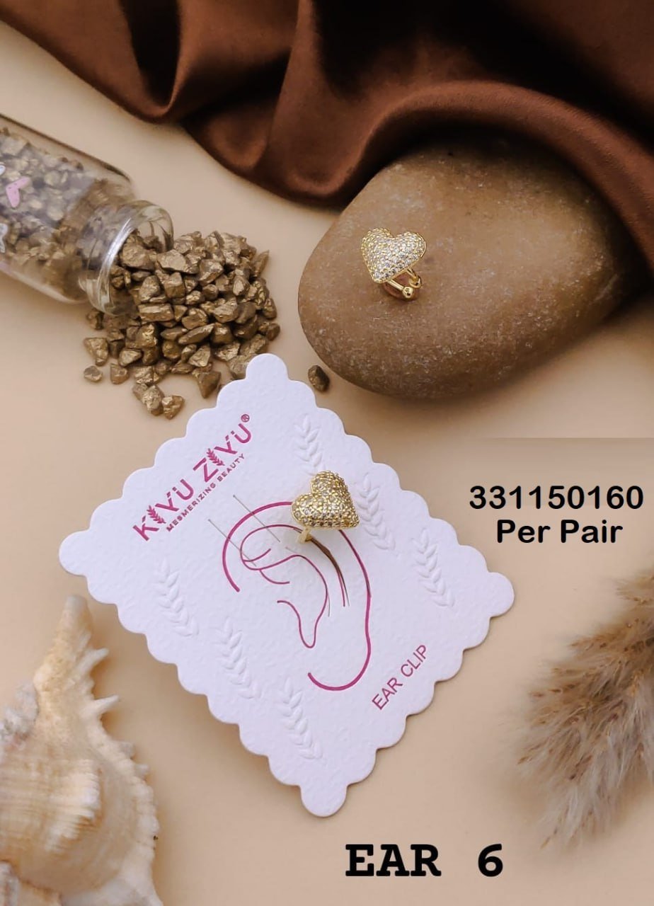 EAR-6 Anti-Tarnish Stainless Steel Ear Cuffs