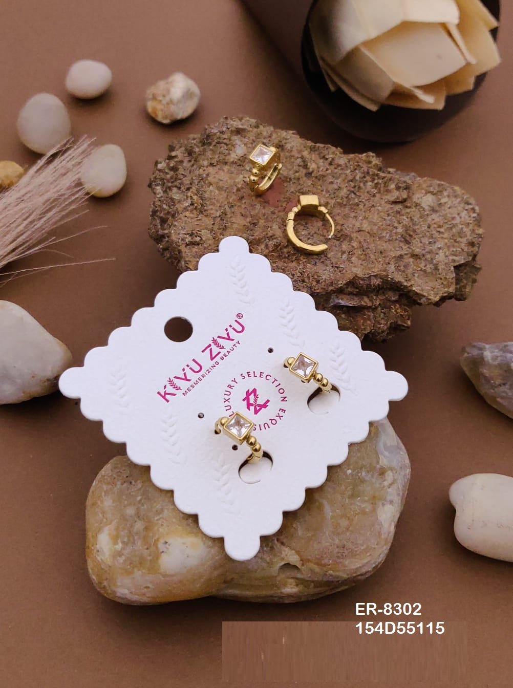 ER-8302 Anti-Tarnish Stainless Steel Earrings