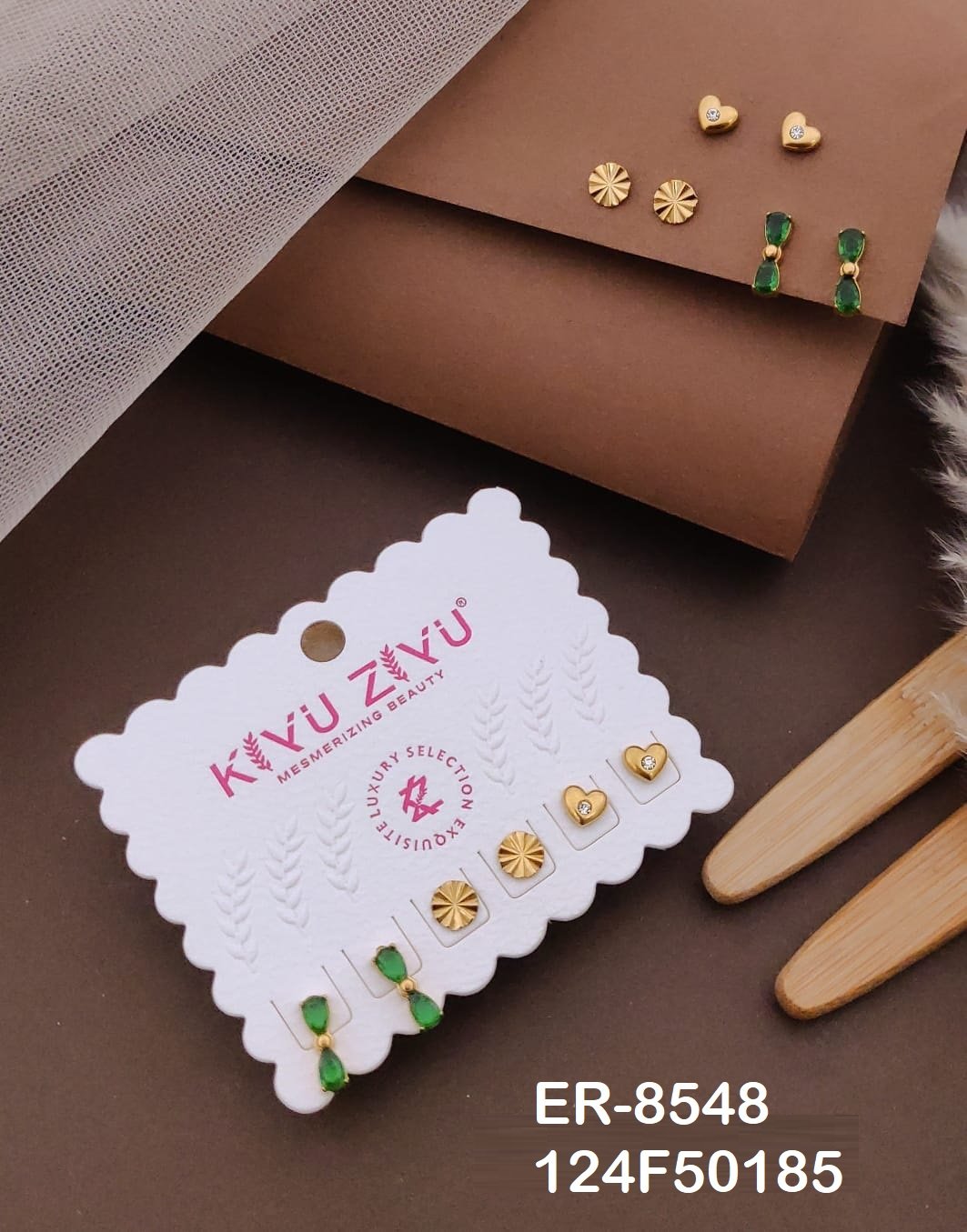 ER-8548 Anti-Tarnish Stainless Steel Earrings