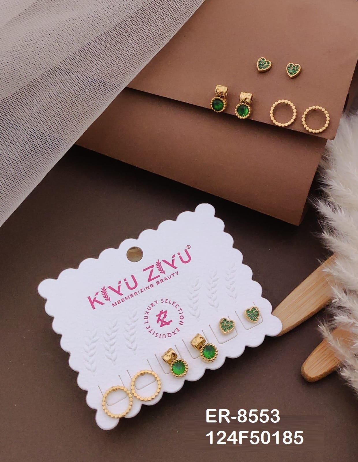 ER-8553 Anti-Tarnish Stainless Steel Earrings