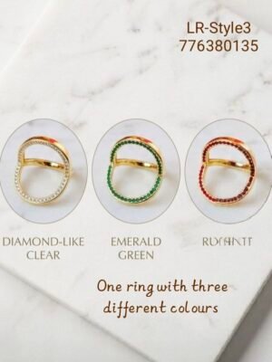 LR-STYLE3 Anti-Tarnish Stainless Steel Rings
