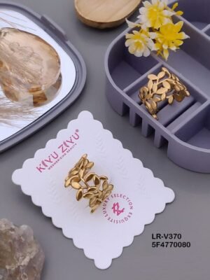 LR-V370 Anti-Tarnish Stainless Steel Rings