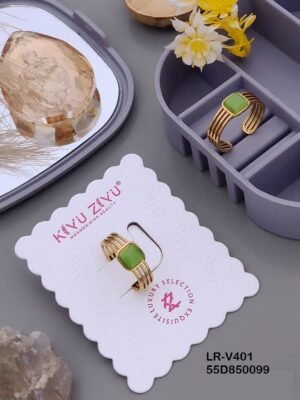 LR-V401 Anti-Tarnish Stainless Steel Rings