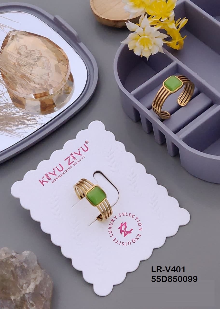 LR-V401 Anti-Tarnish Stainless Steel Rings