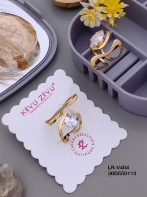 LR-V404 Anti-Tarnish Stainless Steel Rings