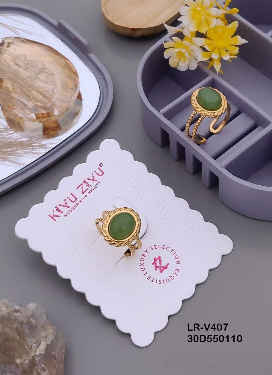 LR-V407 Anti-Tarnish Stainless Steel Rings