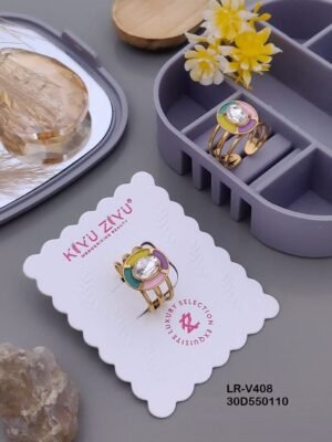 LR-V408 Anti-Tarnish Stainless Steel Rings