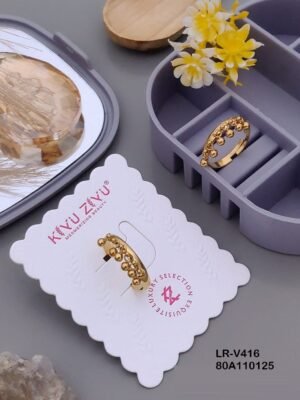 LR-V416 Anti-Tarnish Stainless Steel Rings