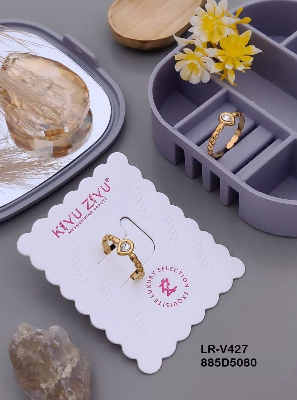 LR-V427 Anti-Tarnish Stainless Steel Free Size Rings