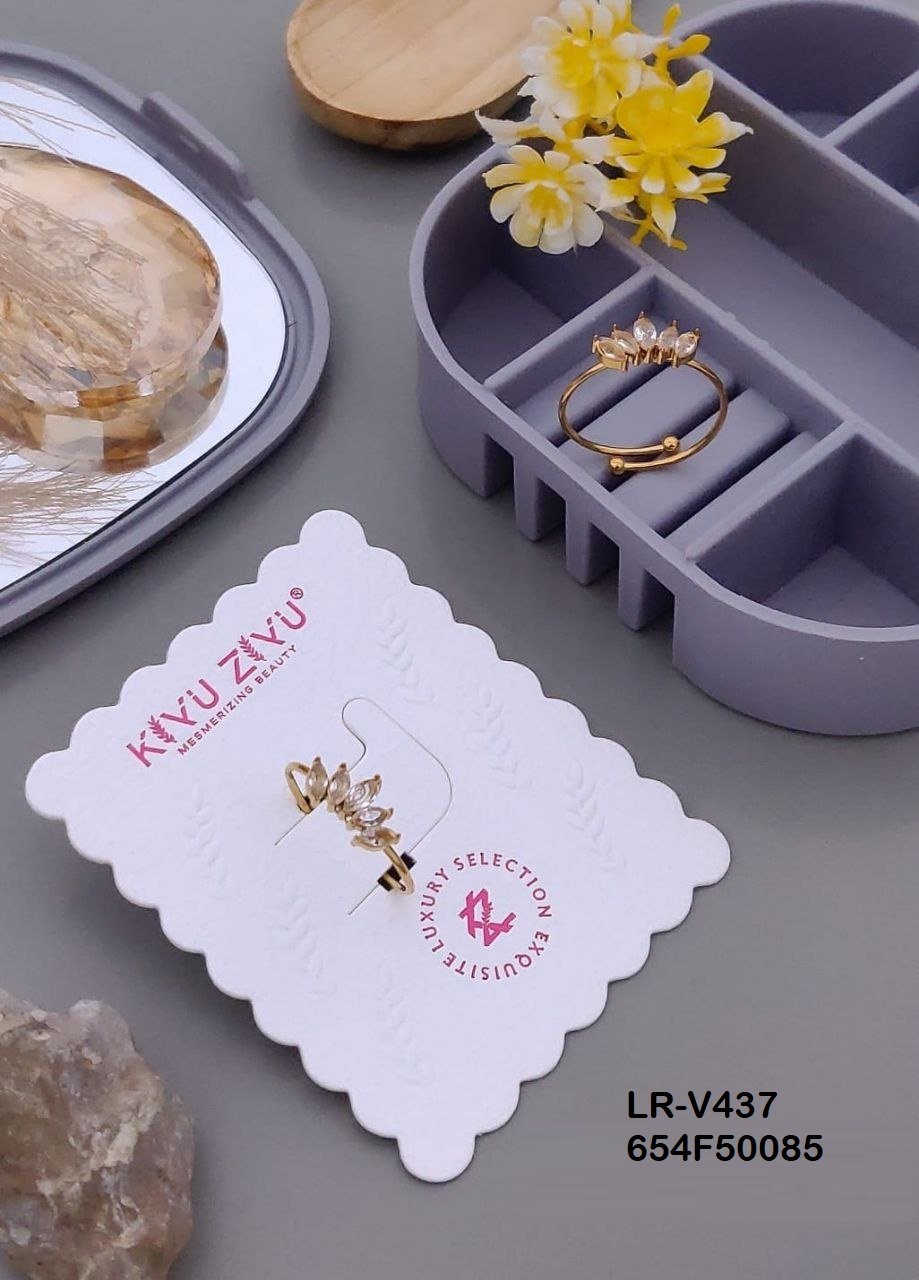 LR-V437 Anti-Tarnish Stainless Steel Free Size Rings