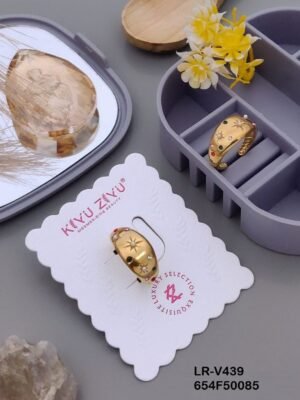 LR-V439 Anti-Tarnish Stainless Steel Free Size Rings