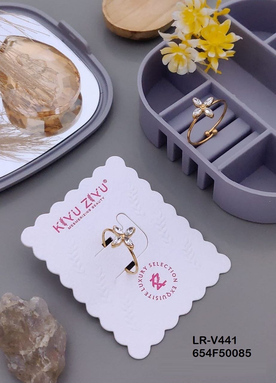 LR-V441 Anti-Tarnish Stainless Steel Free Size Rings