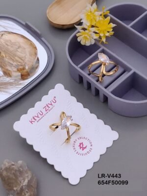 LR-V443 Anti-Tarnish Stainless Steel Free Size Rings