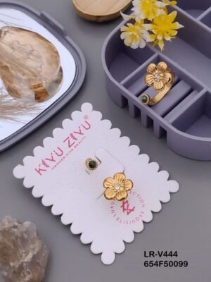 LR-V444 Anti-Tarnish Stainless Steel Free Size Rings