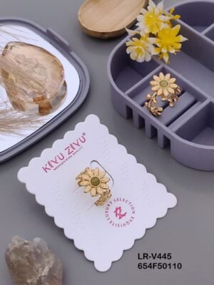 LR-V445 Anti-Tarnish Stainless Steel Free Size Rings