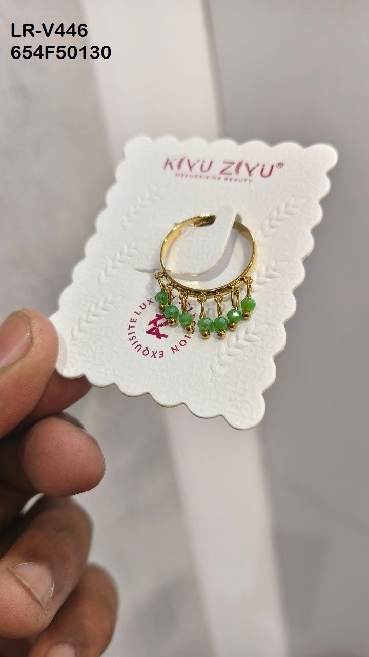 LR-V446 Anti-Tarnish Stainless Steel Free Size Rings