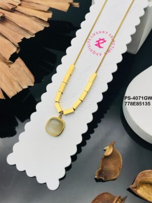 PS-4071GW Anti-Tarnish Stainless Steel Necklace