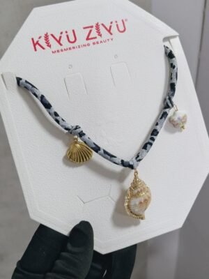 PS-8375 Anti-Tarnish Stainless Steel Crystal Necklace