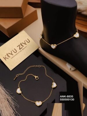 ANK-8835 Anti-Tarnish Stainless Steel Free Size  Anklets