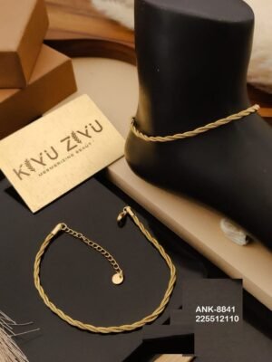 ANK-8841 Anti-Tarnish Stainless Steel Free Size  Anklets