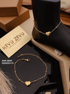 ANK-8844 Anti-Tarnish Stainless Steel Free Size  Anklets