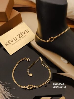 ANK-8845 Anti-Tarnish Stainless Steel Free Size  Anklets