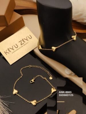 ANK-8865 Anti-Tarnish Stainless Steel Free Size  Anklets