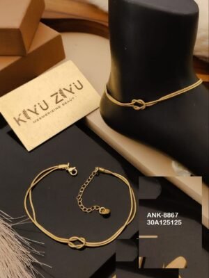 ANK-8867 Anti-Tarnish Stainless Steel Free Size  Anklets