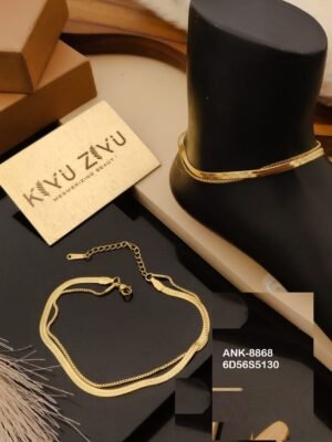 ANK-8868 Anti-Tarnish Stainless Steel Free Size  Anklets