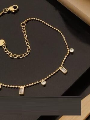 ANK-8871 Anti-Tarnish Stainless Steel Free Size  Anklets