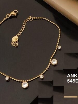 ANK-8872 Anti-Tarnish Stainless Steel Free Size  Anklets