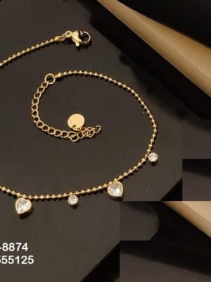 ANK-8874 Anti-Tarnish Stainless Steel Free Size  Anklets