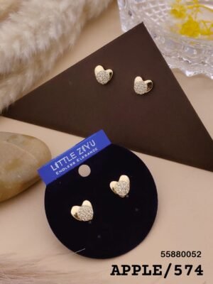 APPLE-574 Anti Tarnish Impoted Gold Plated  STUDS