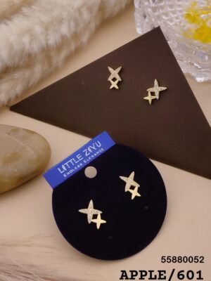 APPLE-601 Anti Tarnish Impoted Gold Plated  STUDS