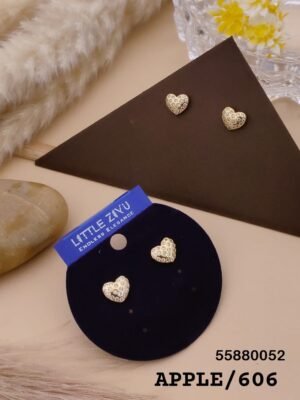 APPLE-606 Anti Tarnish Impoted Gold Plated  STUDS