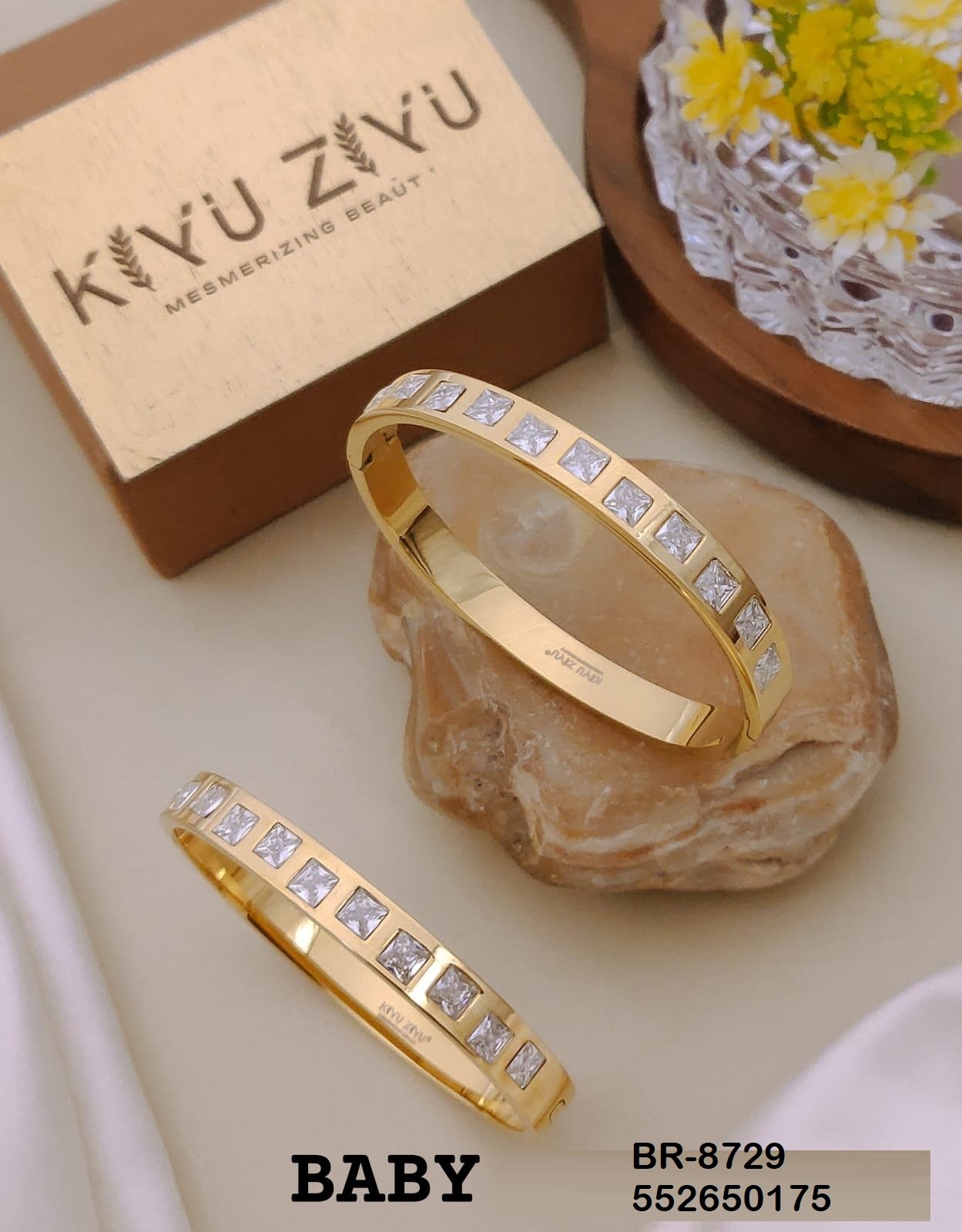 BB-8729 Anti-Tarnish Stainless Steel Bracelet Baby Size