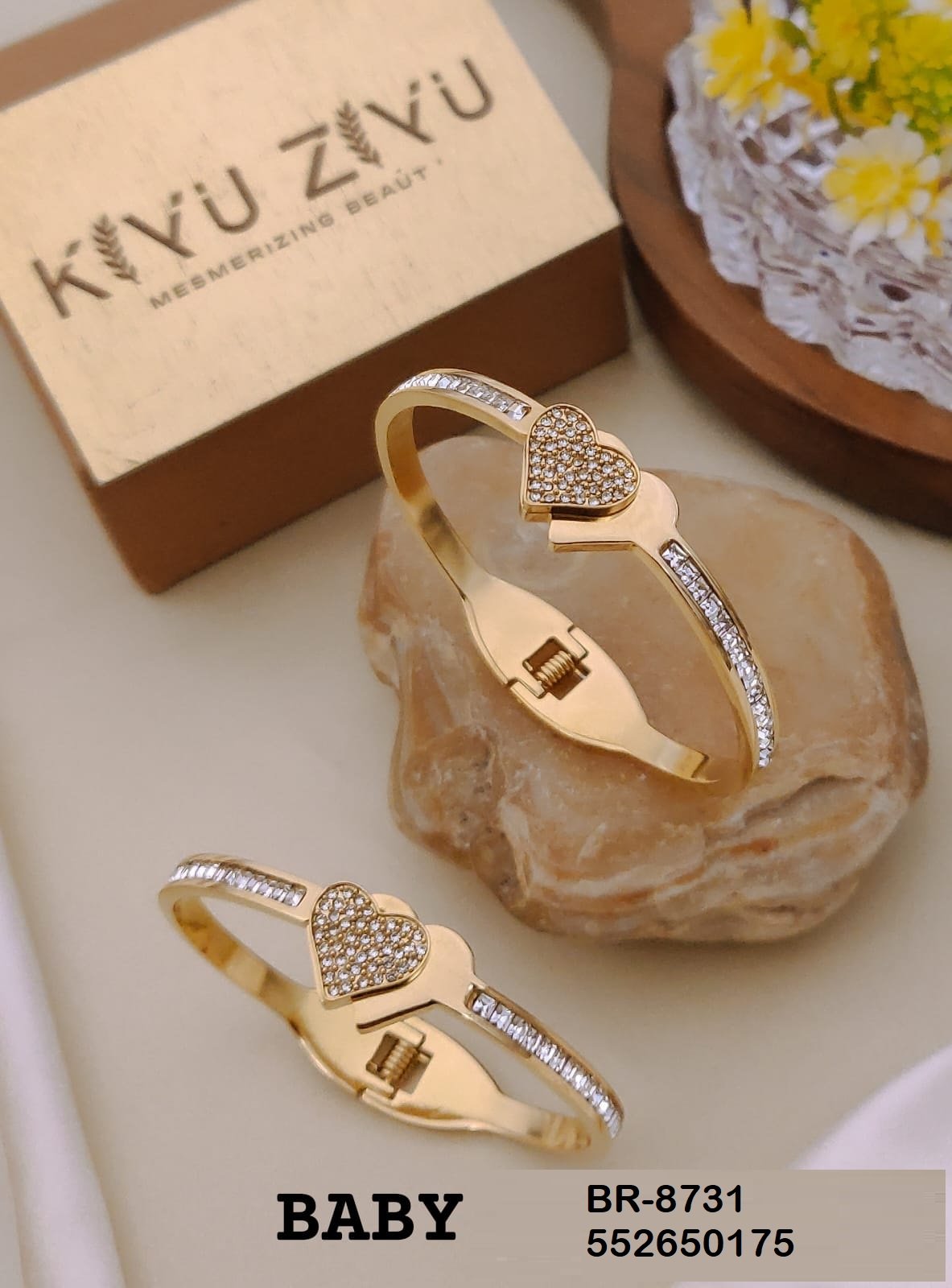 BB-8731 Anti-Tarnish Stainless Steel Bracelet Baby Size