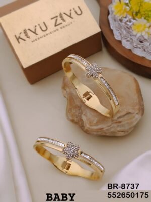 BB-8737 Anti-Tarnish Stainless Steel Bracelet Baby Size