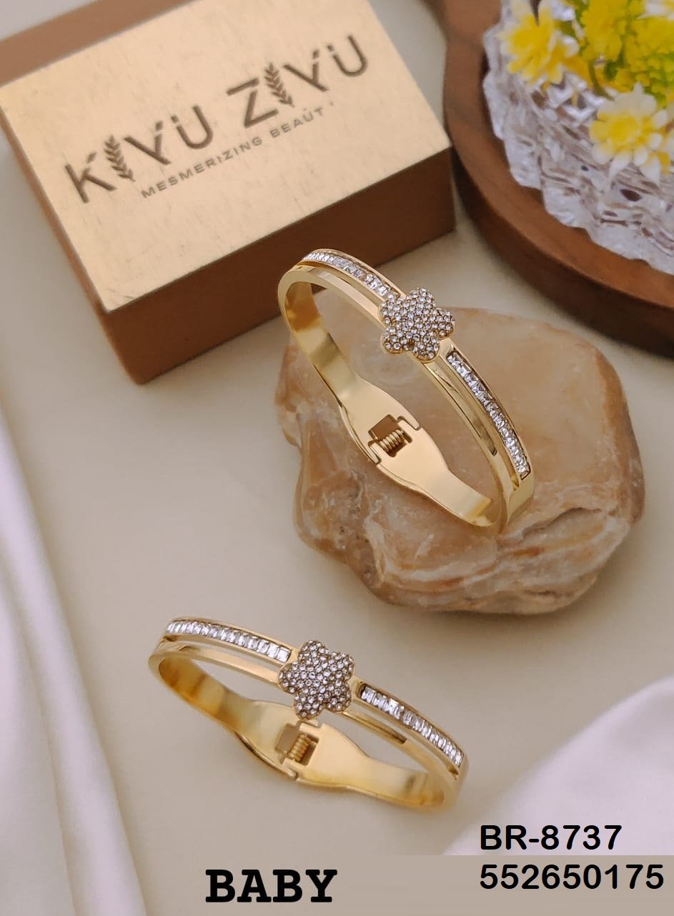 BB-8737 Anti-Tarnish Stainless Steel Bracelet Baby Size