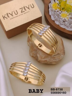 BB-8738 Anti-Tarnish Stainless Steel Bracelet Baby Size