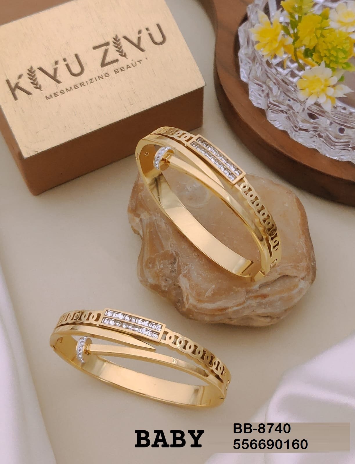 BB-8740 Anti-Tarnish Stainless Steel Bracelet Baby Size