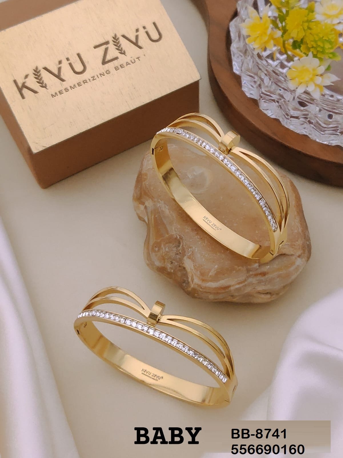 BB-8741 Anti-Tarnish Stainless Steel Bracelet Baby Size