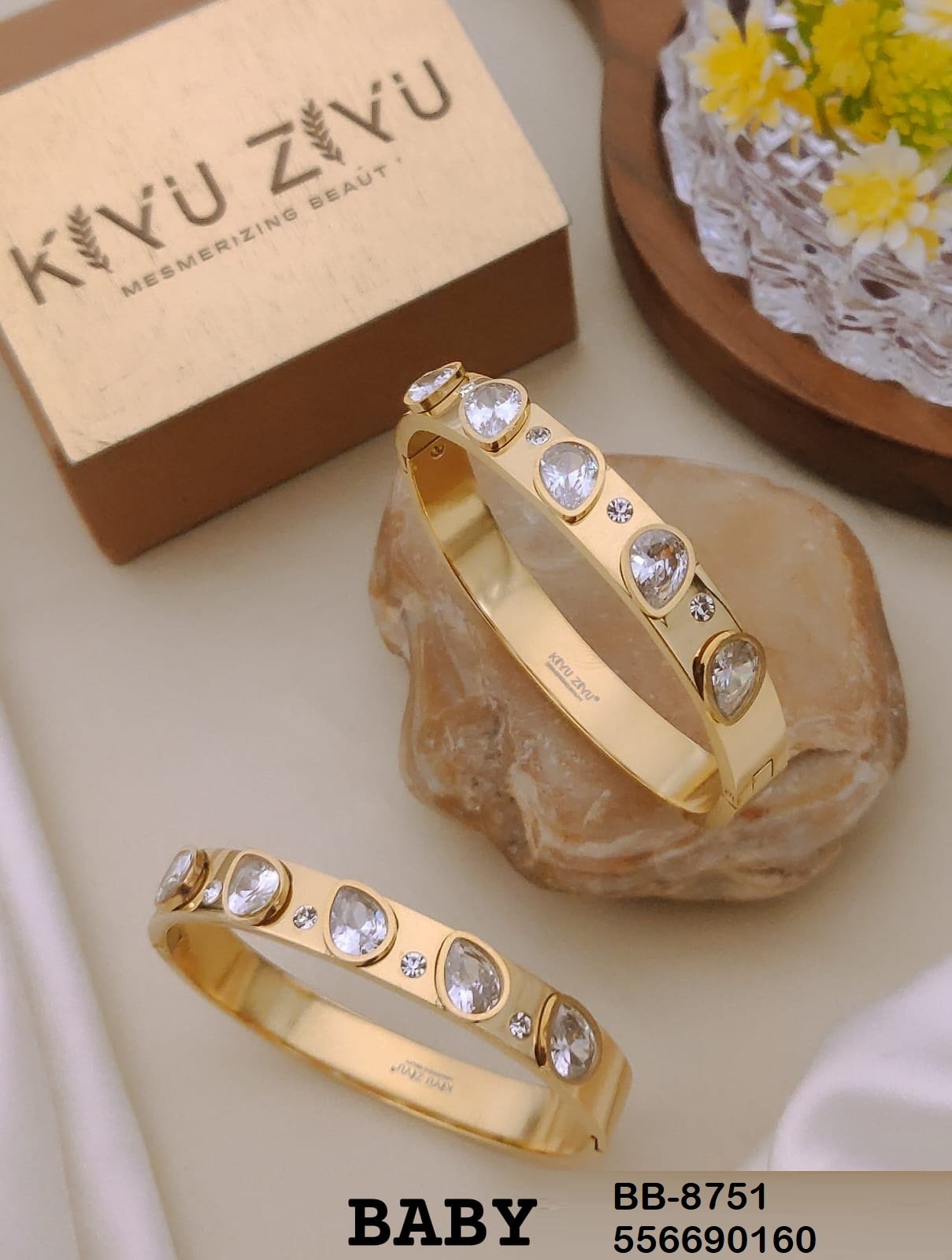 BB-8751 Anti-Tarnish Stainless Steel Bracelet Baby Size