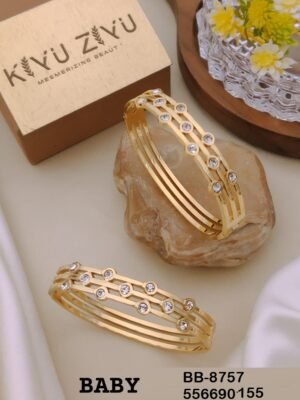 BB-8757 Anti-Tarnish Stainless Steel Bracelet Baby Size