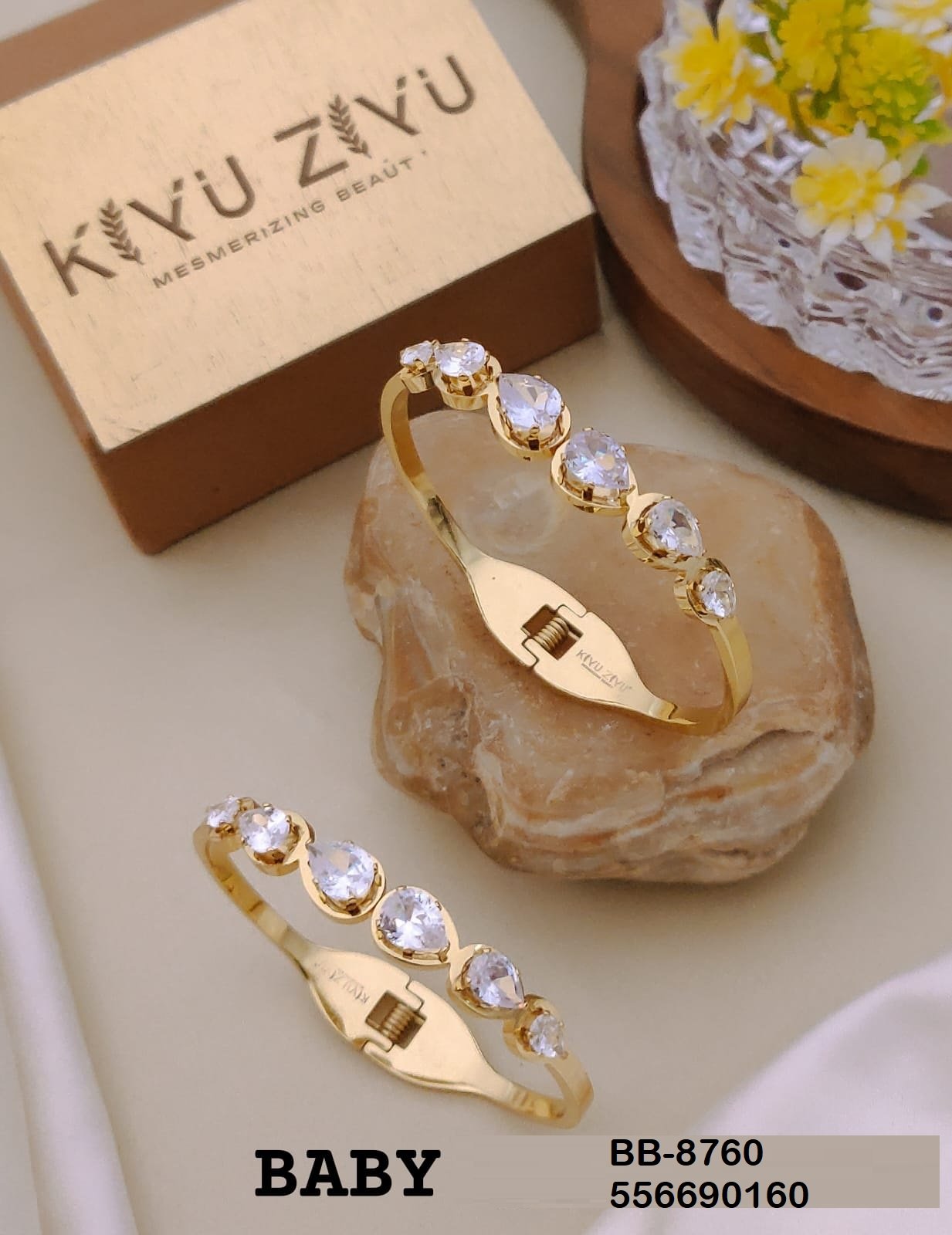 BB-8760 Anti-Tarnish Stainless Steel Bracelet Baby Size